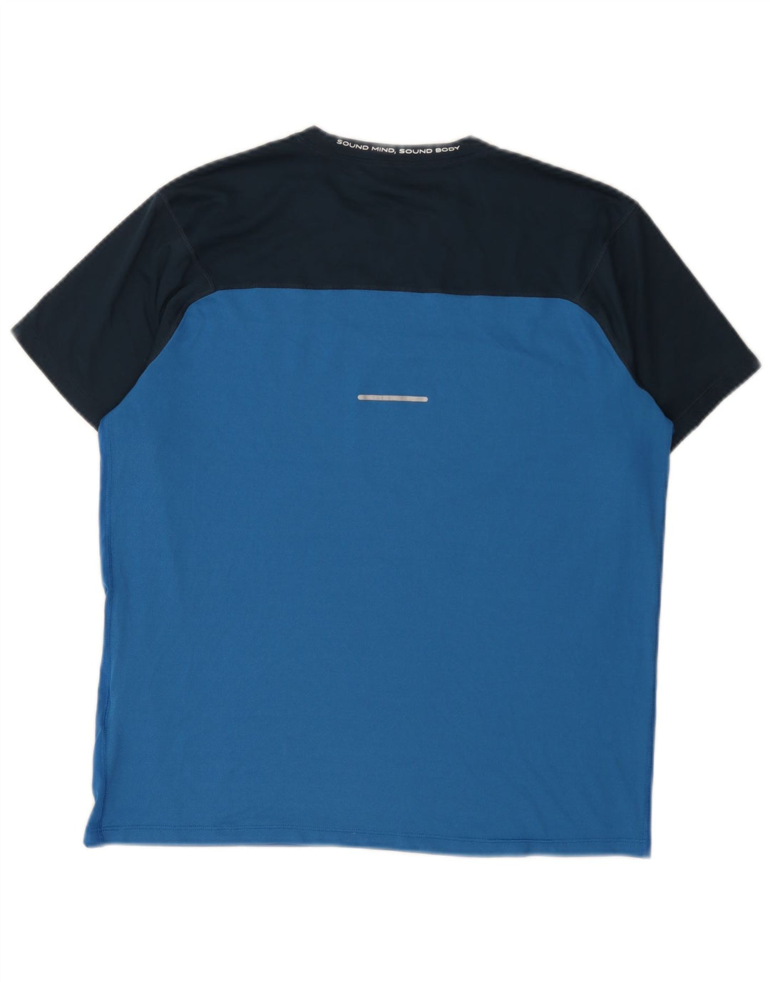 Asics Herren T-Shirt Top Large Blau Colourblock Polyester