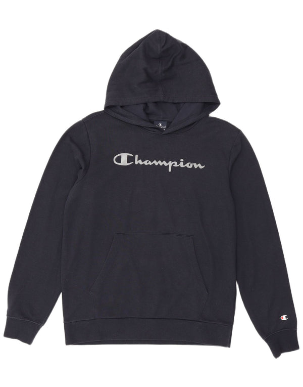 Champion Kapuzenpullover mit Grafik für Jungen, 15–16 Jahre, 2XL, Marineblau, Baumwolle