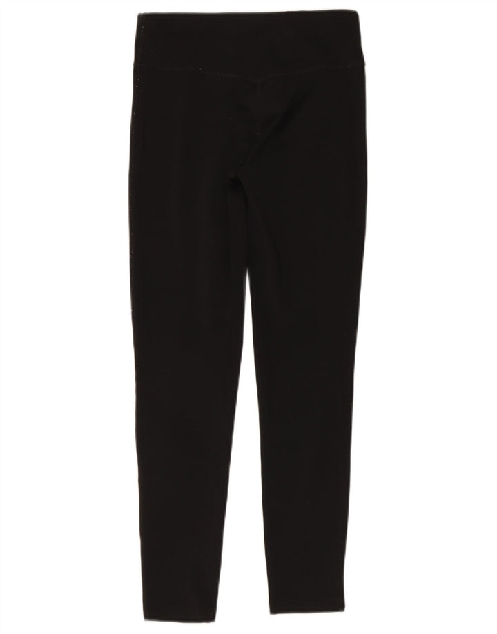 Nike Damen Dri Fit Leggings UK 14 Large Schwarz Polyester