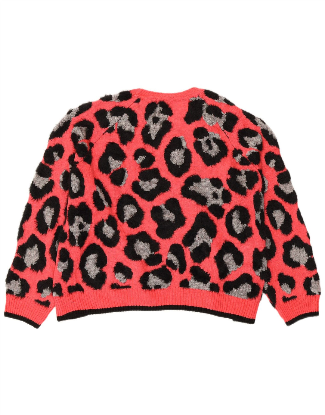 MARKS & SPENCER Damen-Pullover mit Rundhalsausschnitt, Gr. 18, XL, rosa Tiermuster