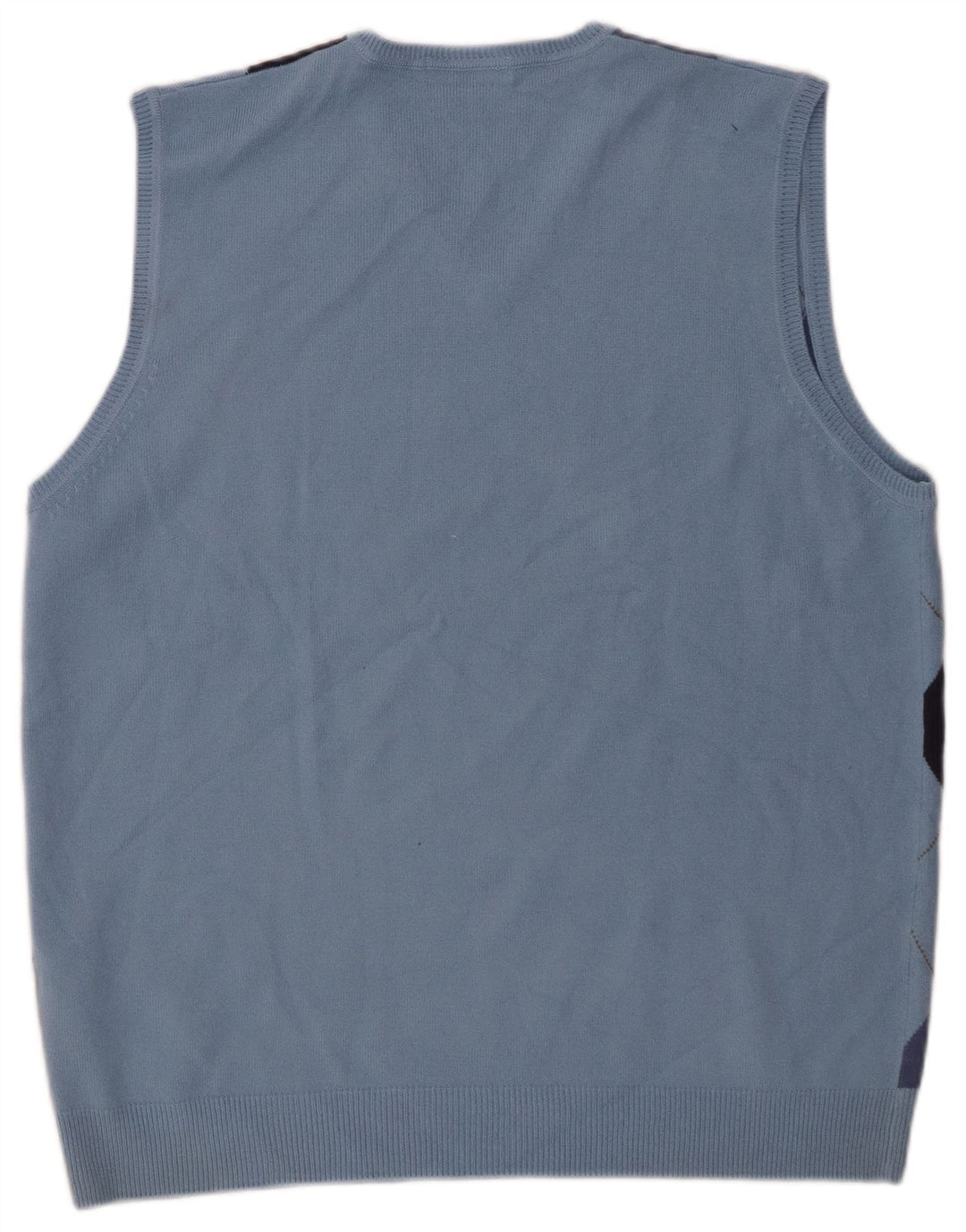 Marks & Spencer Herren-Tanktop „Autograph“, groß, blau, Argyle/Diamant