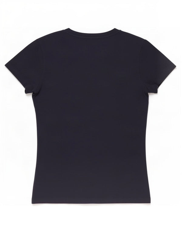 Ralph Lauren Damen T-Shirt Top UK 10 Small Marineblau Baumwolle