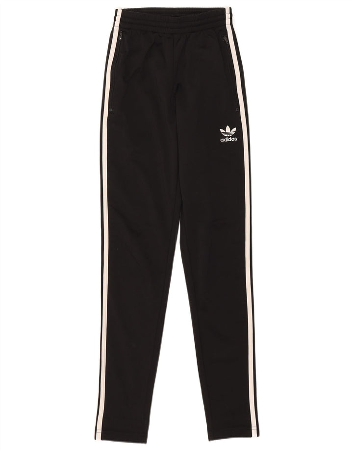 Adidas Damen Trainingshose UK 4 XS Schwarz Polyester