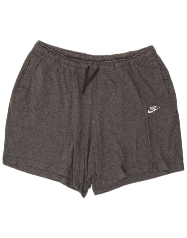 Nike Herren Sportshorts 4XL Grau Baumwolle