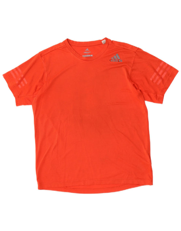 Adidas Herren Climacool T-Shirt Top Mittelrotes Polyester