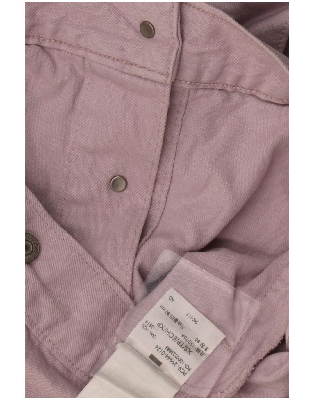 LEVI'S Damen Jeansjacke UK 6 XS Lila Baumwolle