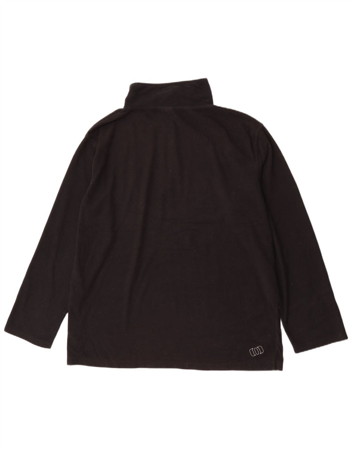 Animal Herren-Fleecepullover mit grafischem Reißverschluss und Halsausschnitt, XL, Schwarz, Polyester