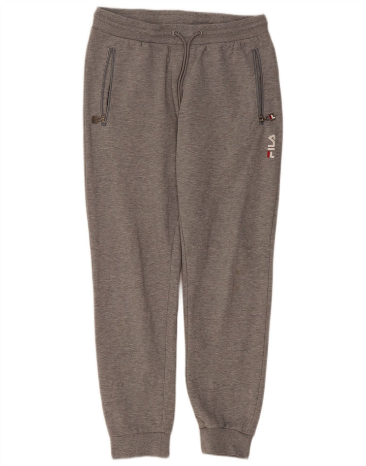 Fila Damen Trainingshose Jogger UK 14 Mittelgraue Baumwolle