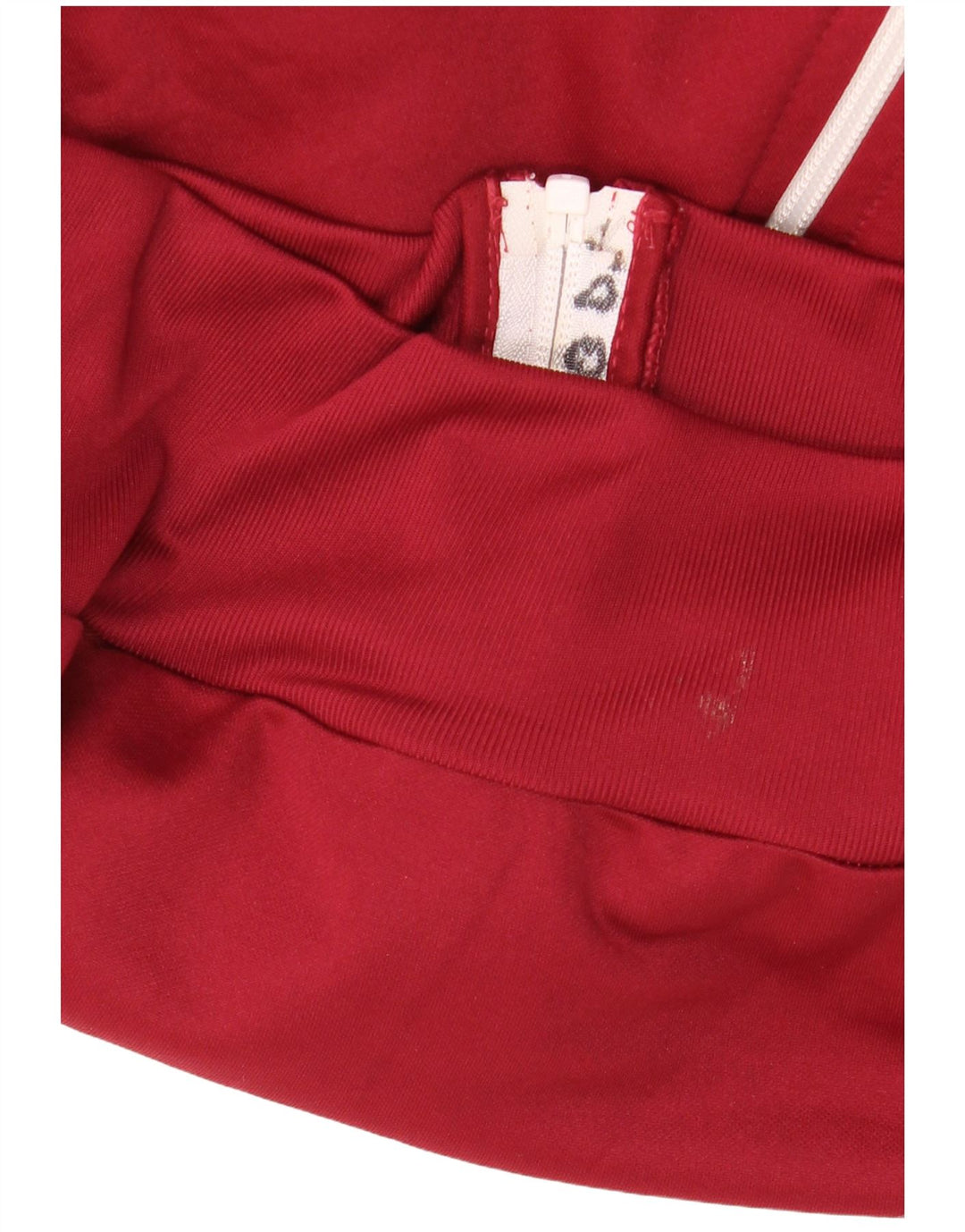 ERREA Herren-Kapuzenpullover mit Reißverschluss, groß, aus rotem Polyester