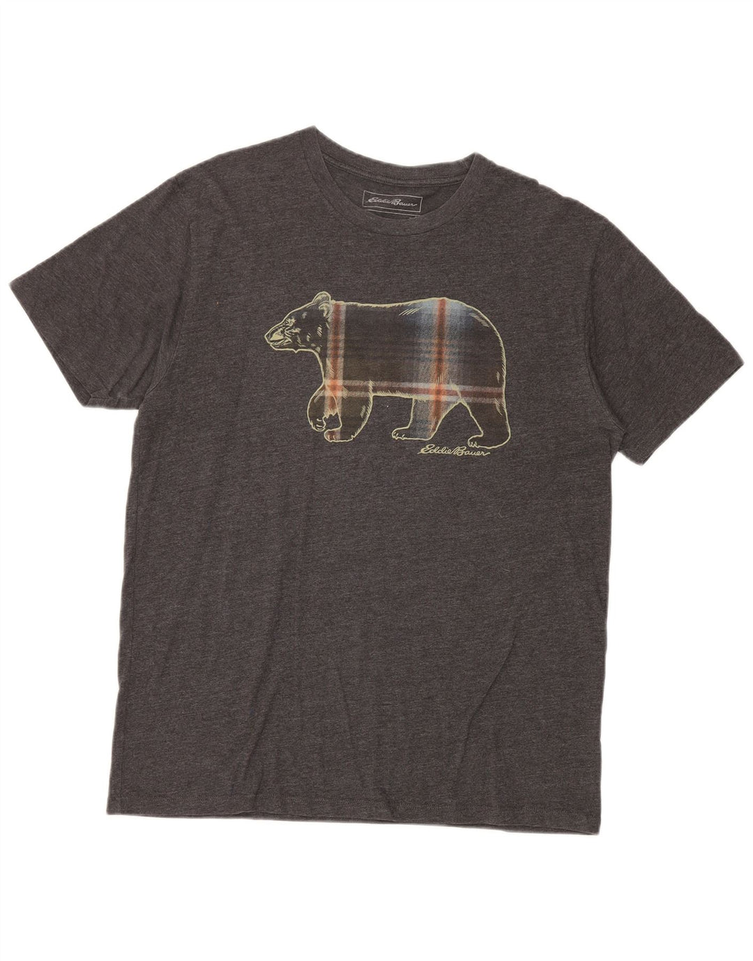Eddie Bauer Herren-T-Shirt mit Grafik, mittelgraue Baumwolle