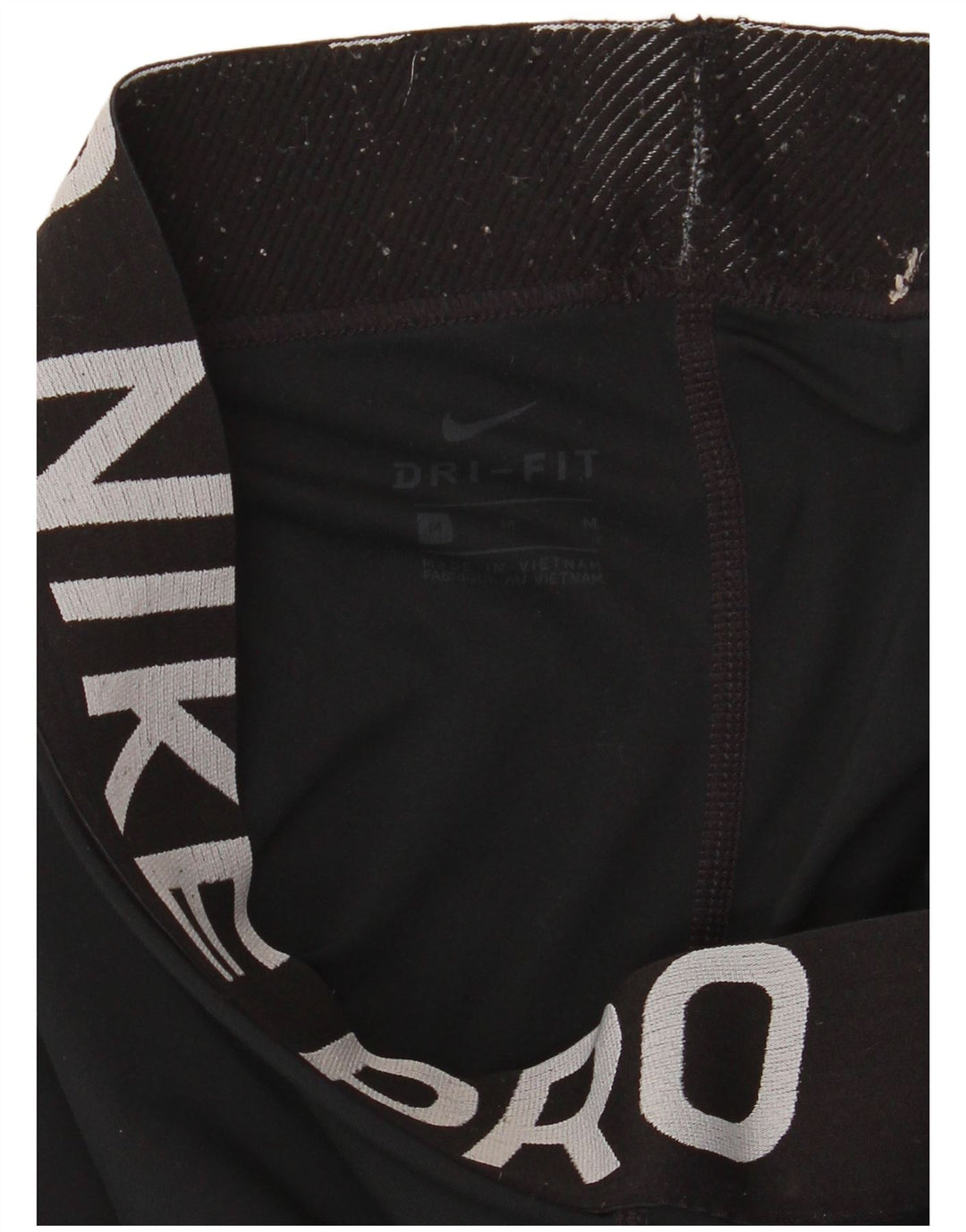 Nike Damen Dri Fit Graphic Leggings UK 14 Medium Schwarz