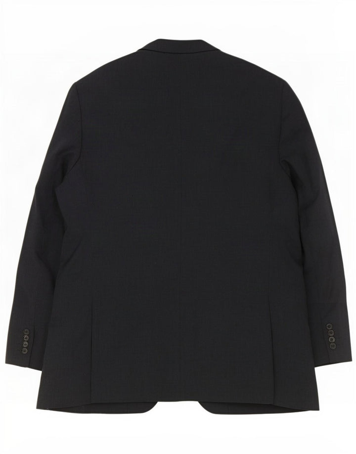 Marks & Spencer Herren-Blazer, lang, mit 2 Knöpfen, UK 48, 2XL, graue Wolle