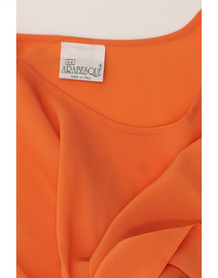 Vintage Damen Bluse Top IT 44 Medium Orange