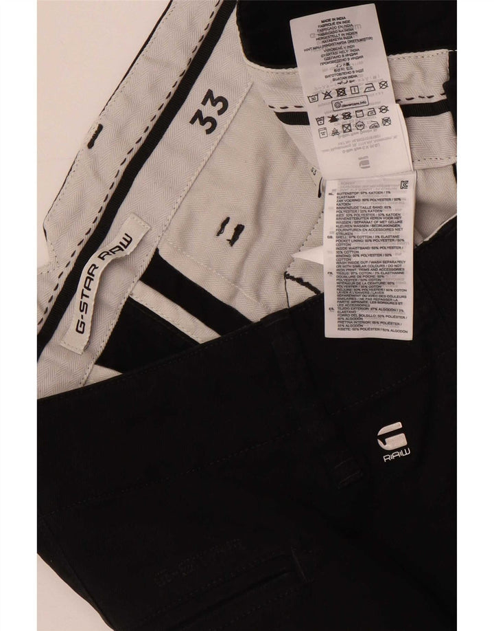 G-Star Herren Chinoshorts W33 Mittelschwarze Baumwolle
