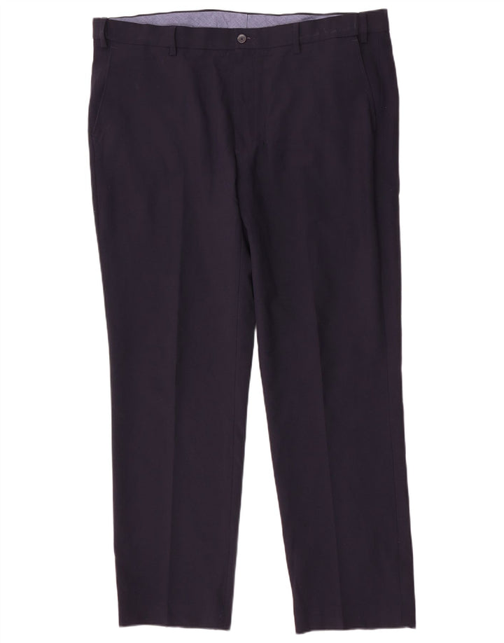 Marks & Spencer Herren-Anzughose, gerade, normal, W40, L31, Marineblau