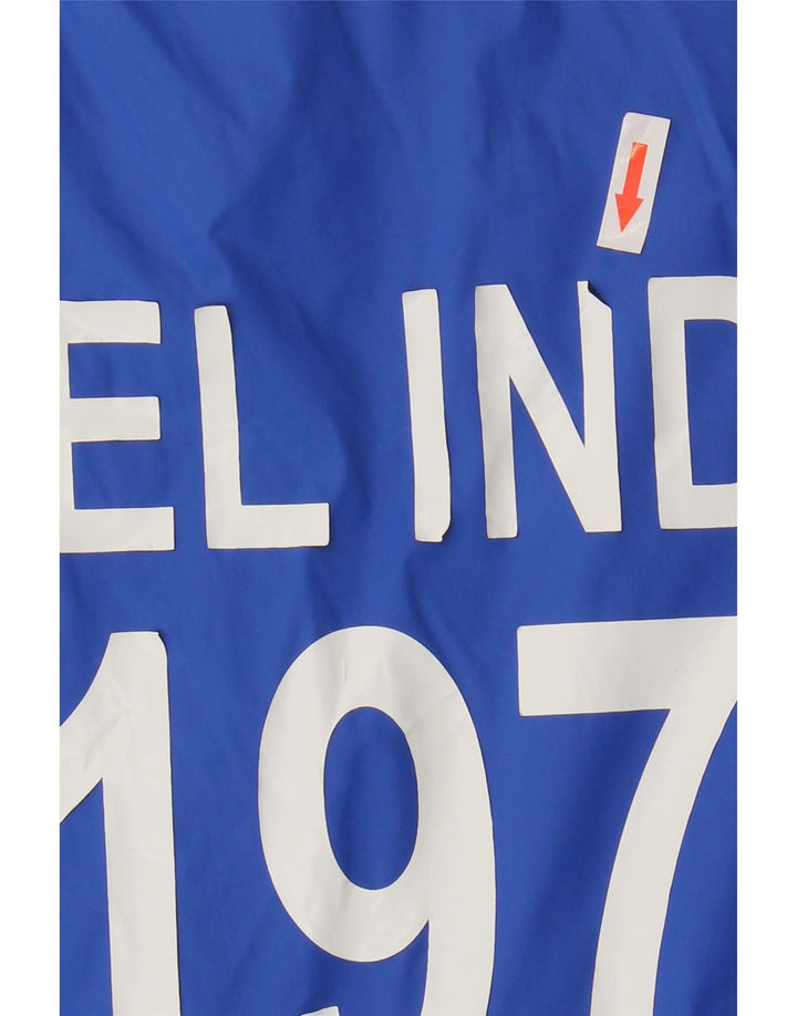 Diesel Jungen Bomberjacke mit Grafik, 11–12 Jahre, blaues Colourblock-Nylon