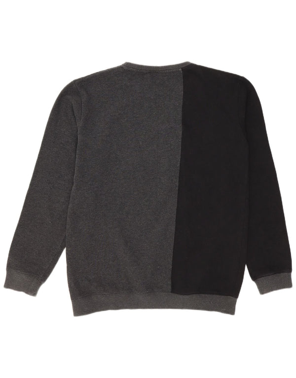 Fila Jungen-Sweatshirt mit Grafik, 15–16 Jahre, graue Blockfarben-Baumwolle