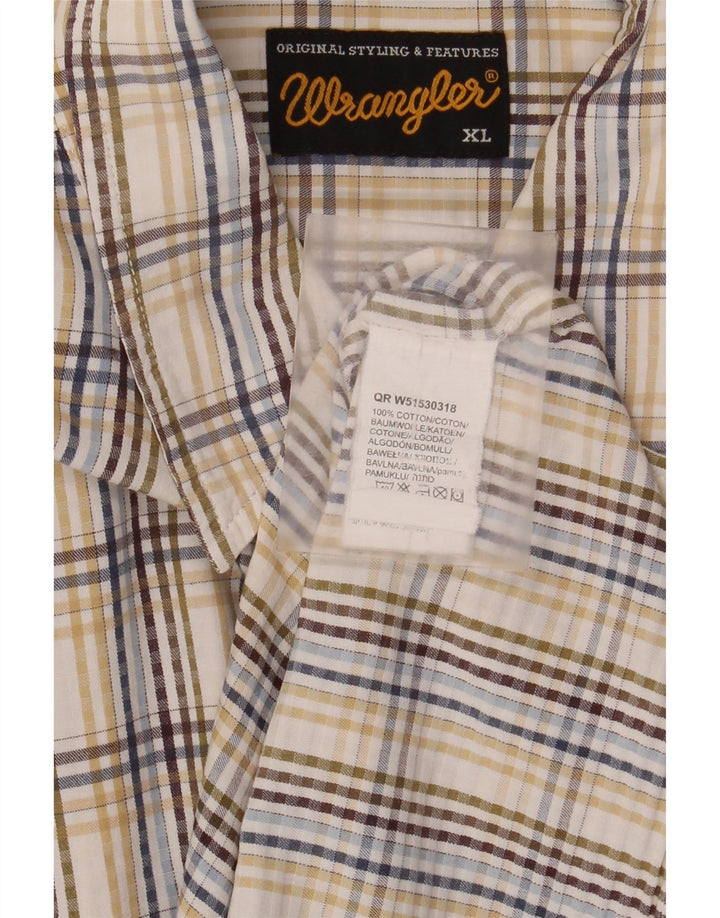 Wrangler Herrenhemd XL, mehrfarbig, kariert, Baumwolle