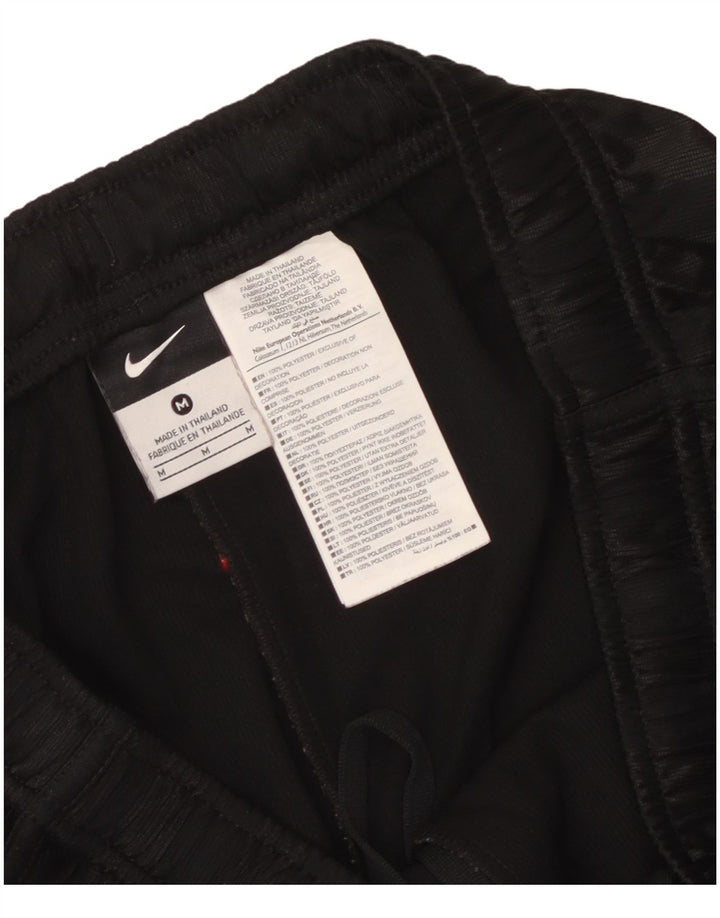 Nike Herren-Sportshorts, mittelgroß, schwarz gestreift, Polyester