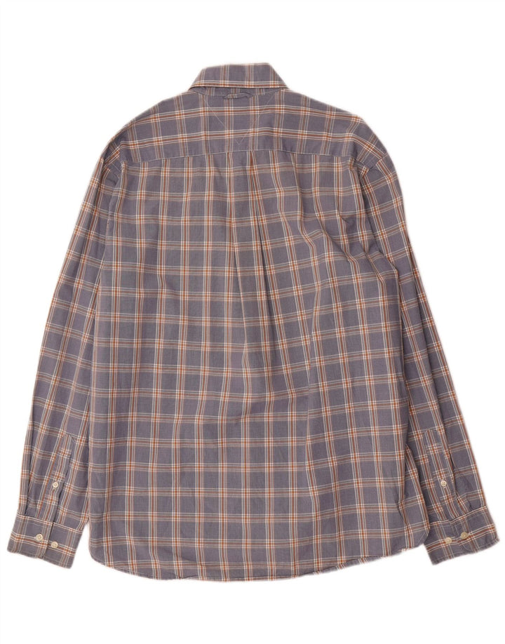 Tommy Hilfiger Herrenhemd, große blaue Baumwolle