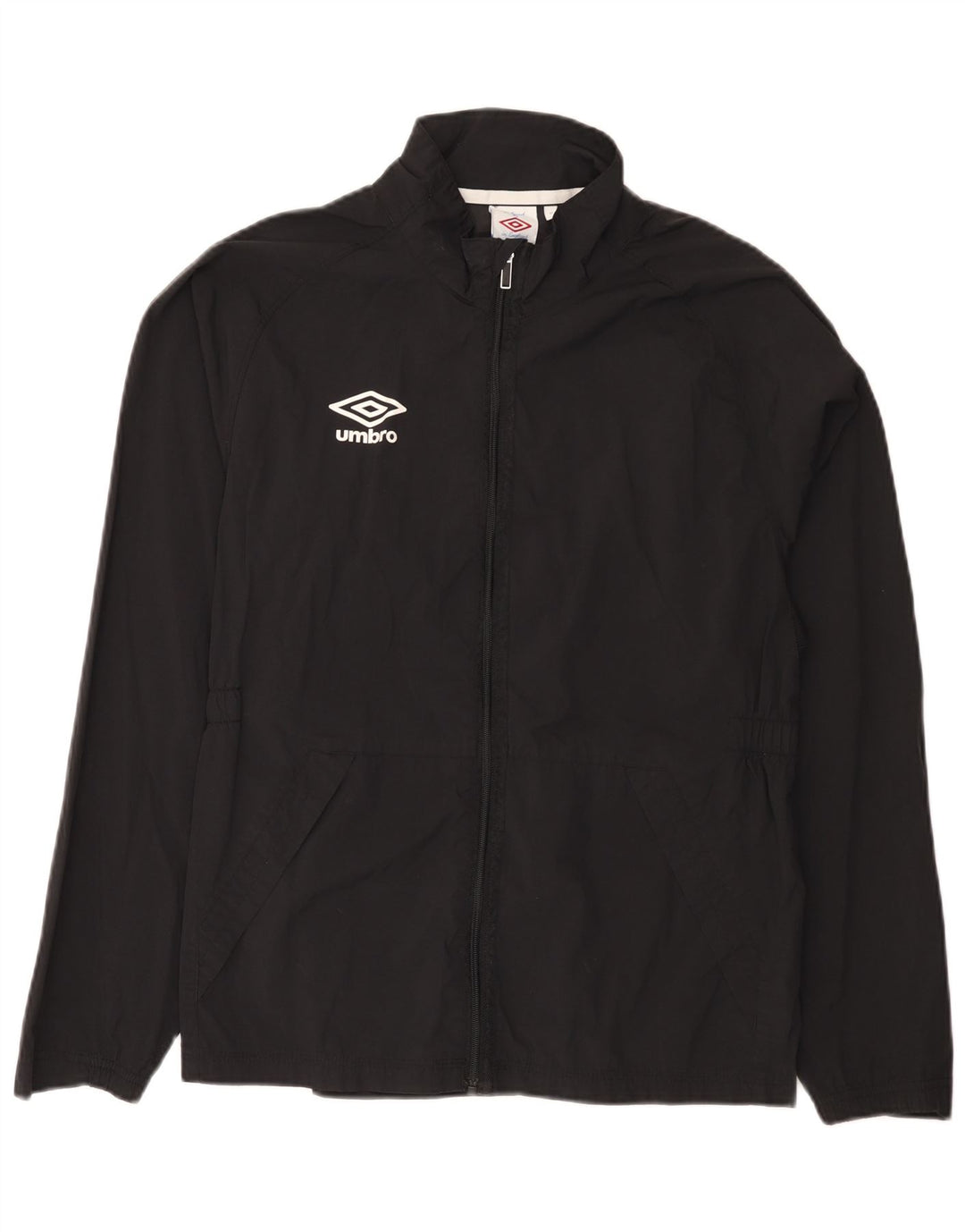 Umbro Womens Graphic Rain Jacket UK 14 Mittelschwarzes Nylon