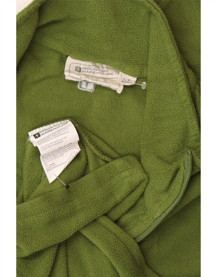Mountain Warehouse Herren-Fleecepullover mit Reißverschluss am Kragen, Größe S, Grün, Polyester