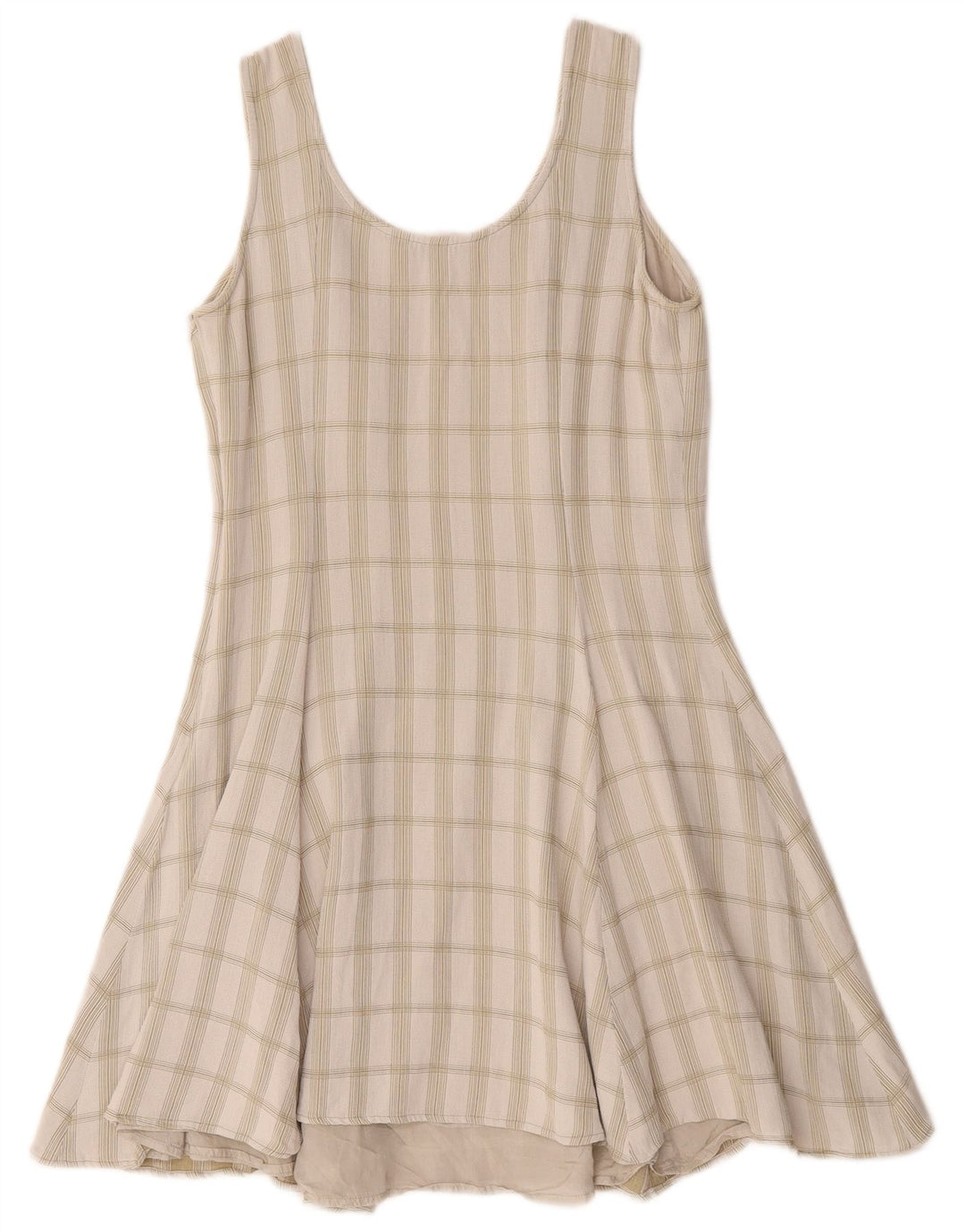 Bagutta Damen ärmelloses Swingkleid IT 40 Small Green Check