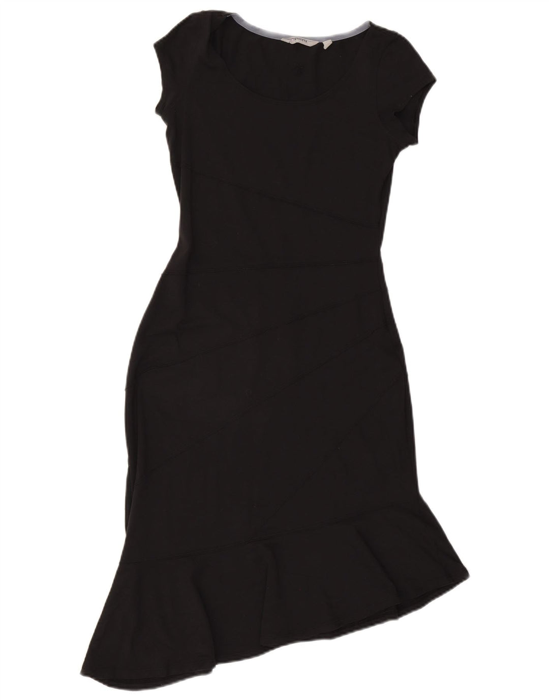 Athleta Damen Asymmetrisches Kleid UK 6 XS Schwarzes Nylon