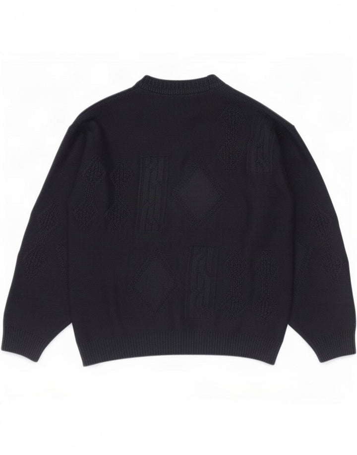 Marks & Spencer Herren St. Michael Pullover mit Rundhalsausschnitt, mittelgroß, Marineblau