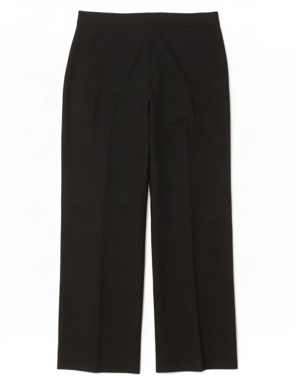 Zara Womens Wide Leg Casual Trousers EU 40 Medium W30 L30 Black Polyester
