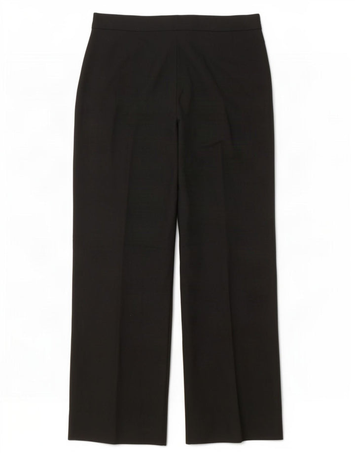 Zara Damen-Freizeithose mit weitem Bein, EU 40, Mittel W30 L30, Schwarz, Polyester