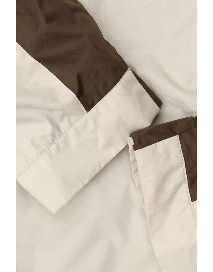 IGUANA Damen-Windjacke mit Kapuze, EU 46, XL, Weiß, Farbblock