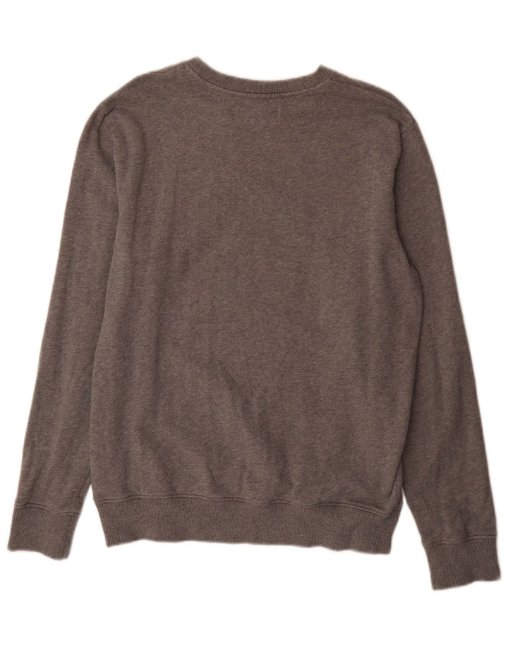 Calvin Klein Jeans Herren Grafik-Sweatshirt-Pullover Mittelgrau meliert