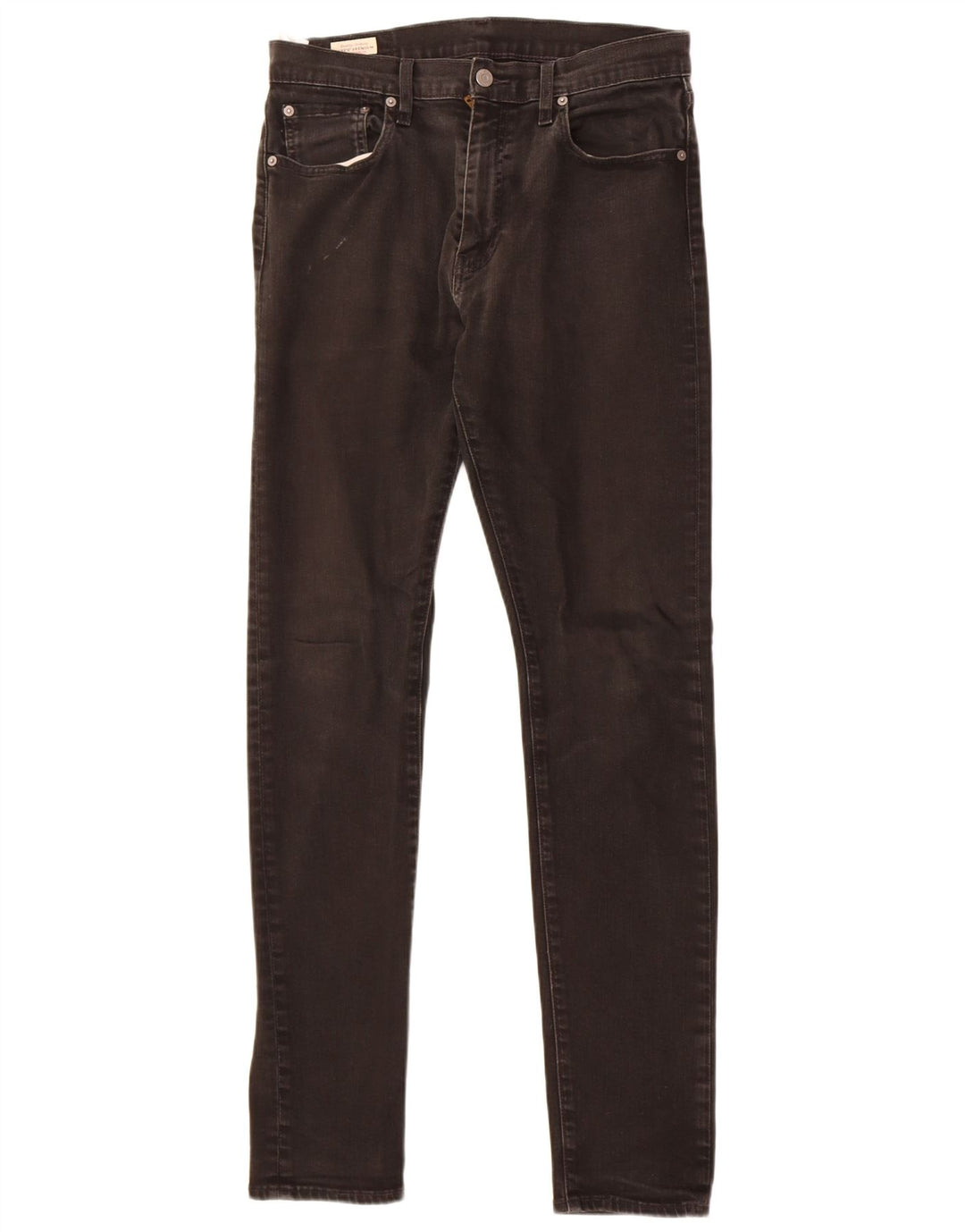 Levi's Herren 511 Slim Tapered Jeans W32 L34 Schwarze Baumwolle