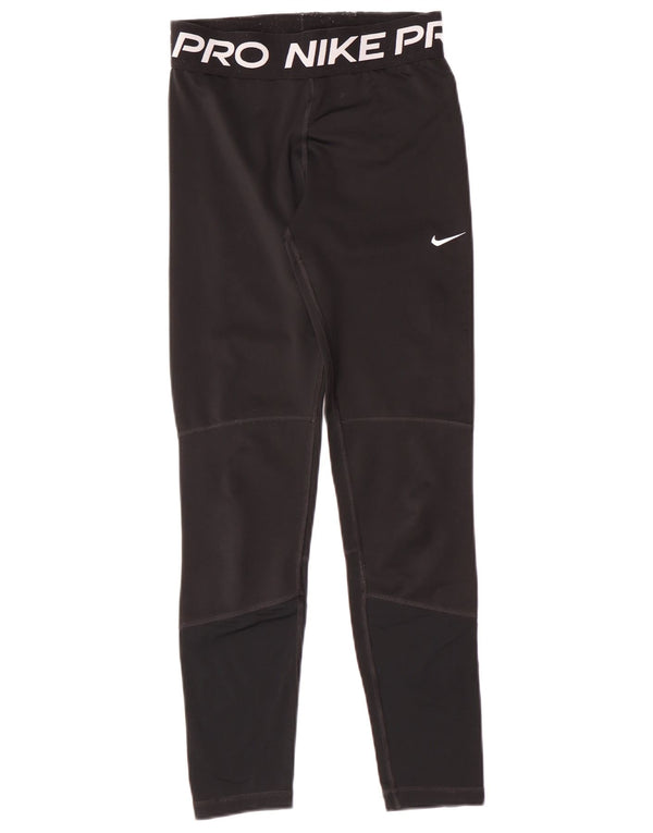 NIKE Dri-Fit-Leggings für Mädchen, 13–14 Jahre, XL, schwarzes Polyester