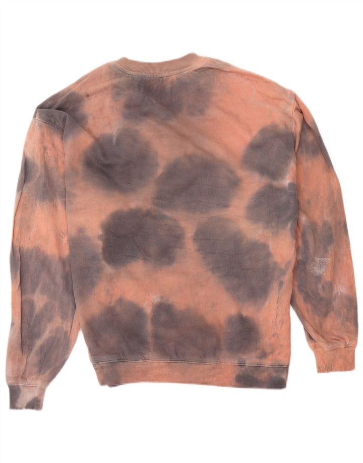 Zara Herren-Sweatshirt mit grafischer lockerer Passform, klein, mehrfarbig, Batikfärbung