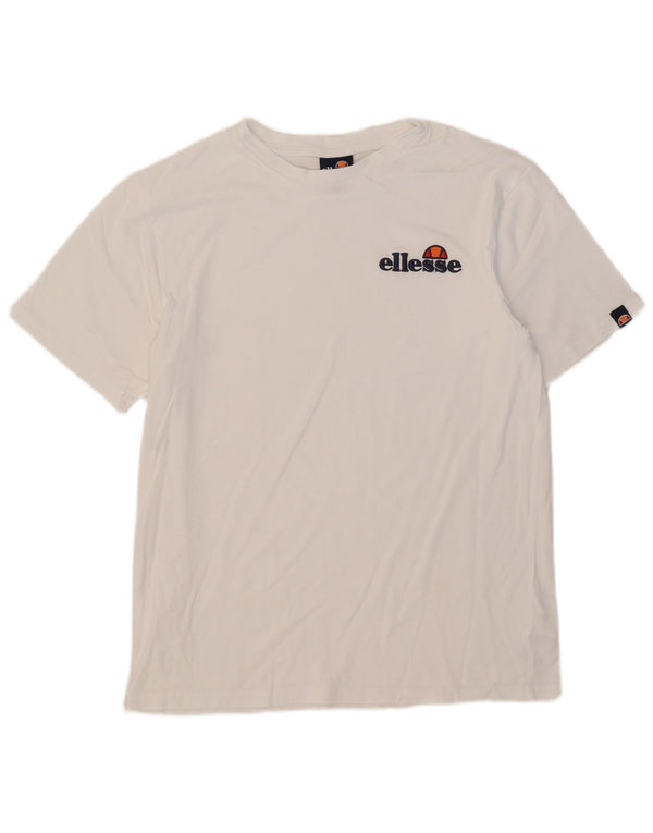 Ellesse Herren T-Shirt Top Große weiße Baumwolle