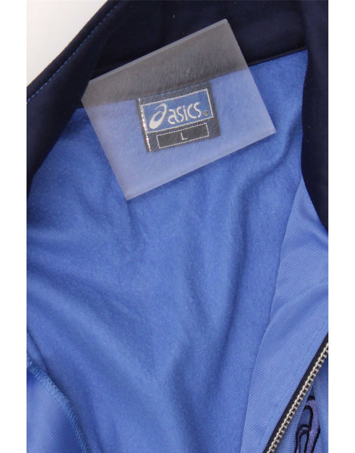 Asics Herren-Trainingsanzug-Oberteil, Jacke, Größe L, Blau