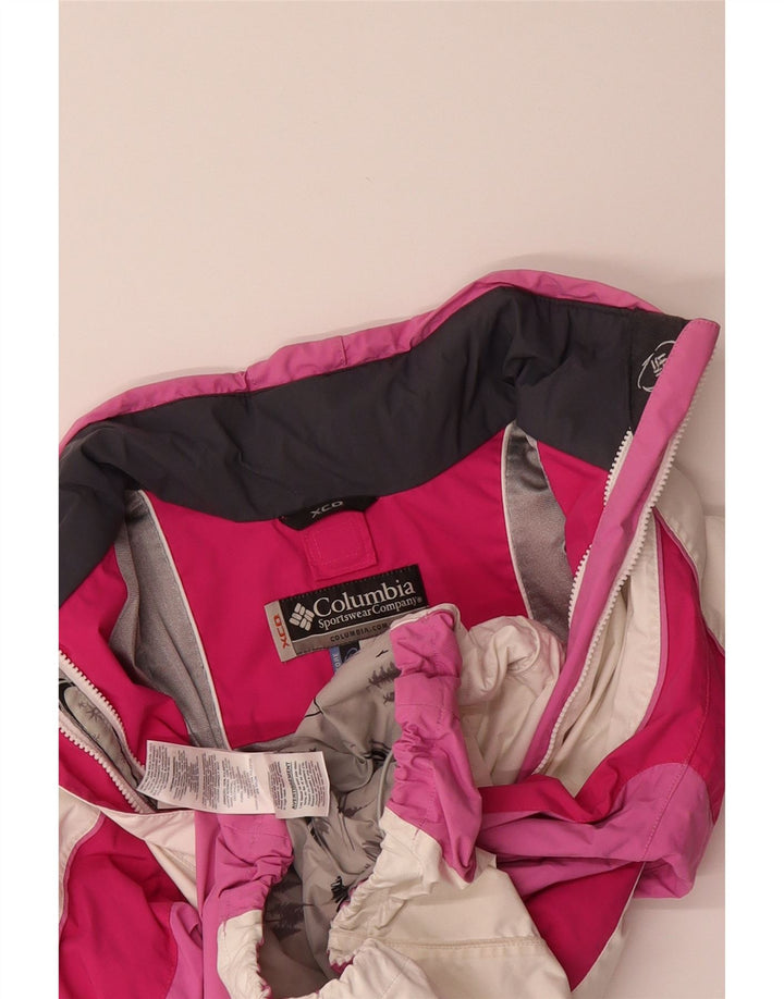 COLUMBIA Womens Interchange Windbreaker Jacket UK 16 Large Off White Vintage Columbia and Second-Hand Columbia from Messina Hembry 