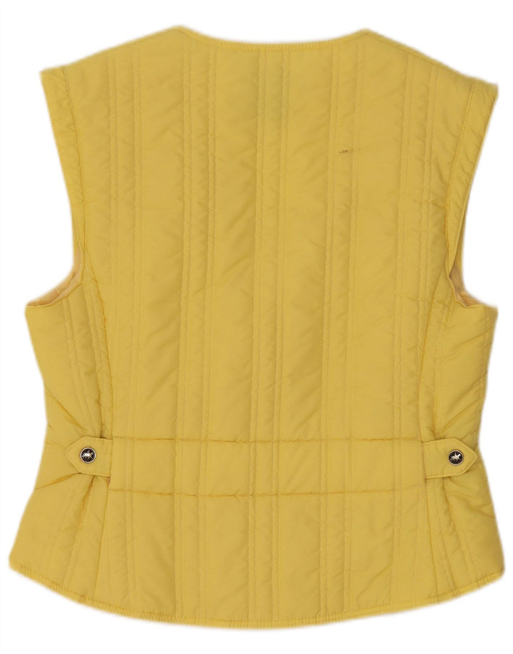PIKEUR Womens Padded Gilet IT 46 Large Yellow Polyamide