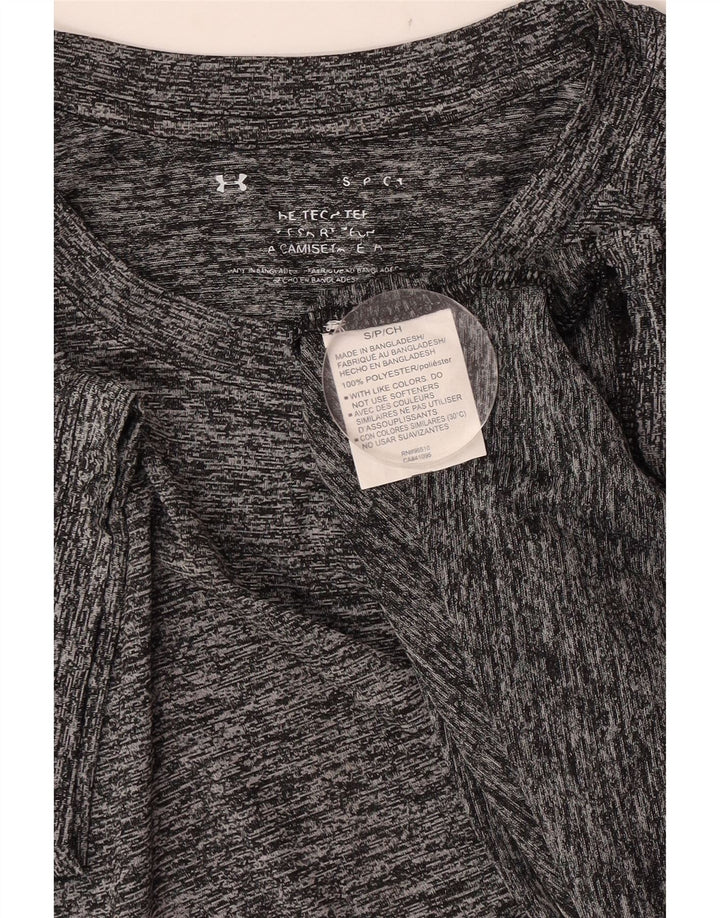 Under Armour Herren T-Shirt Top Small Grau geflecktes Polyester