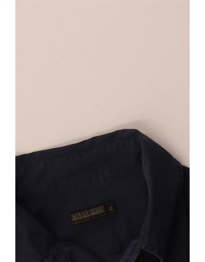 Napapijri Herren Geographic Hemd XL Marineblau