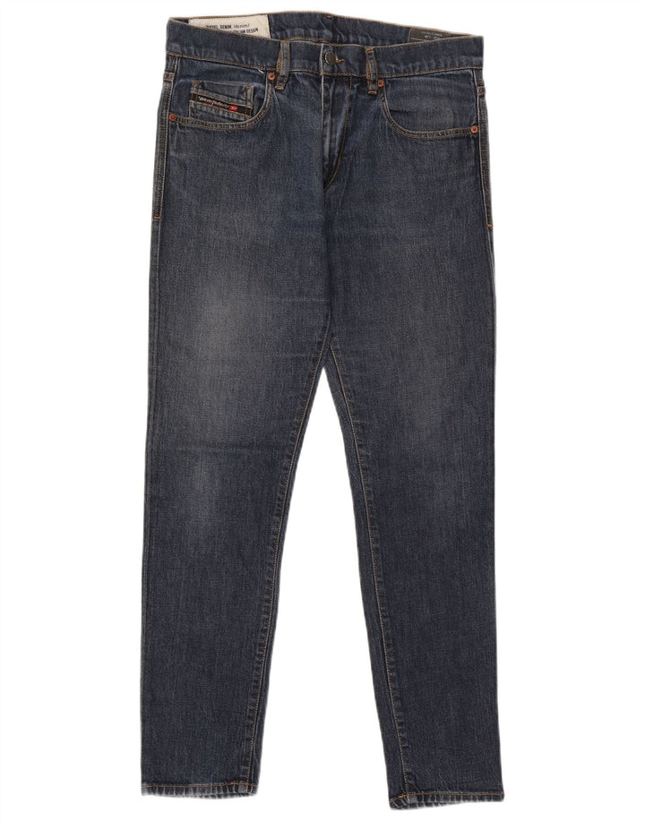 Diesel Herren Slim Jeans W32 L30 Marineblaues Lyocell