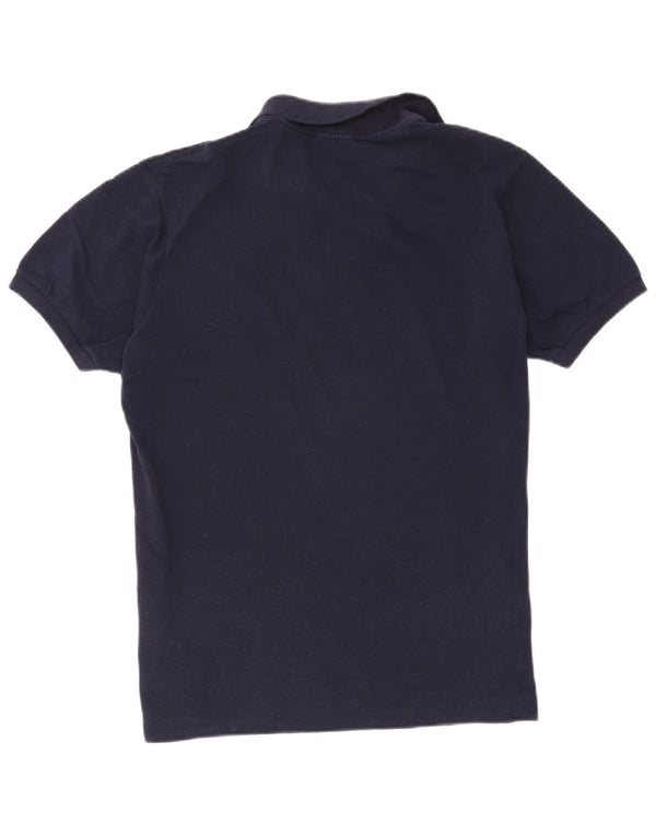 Lacoste Herren-Poloshirt, Größe 5, groß, marineblaue Baumwolle