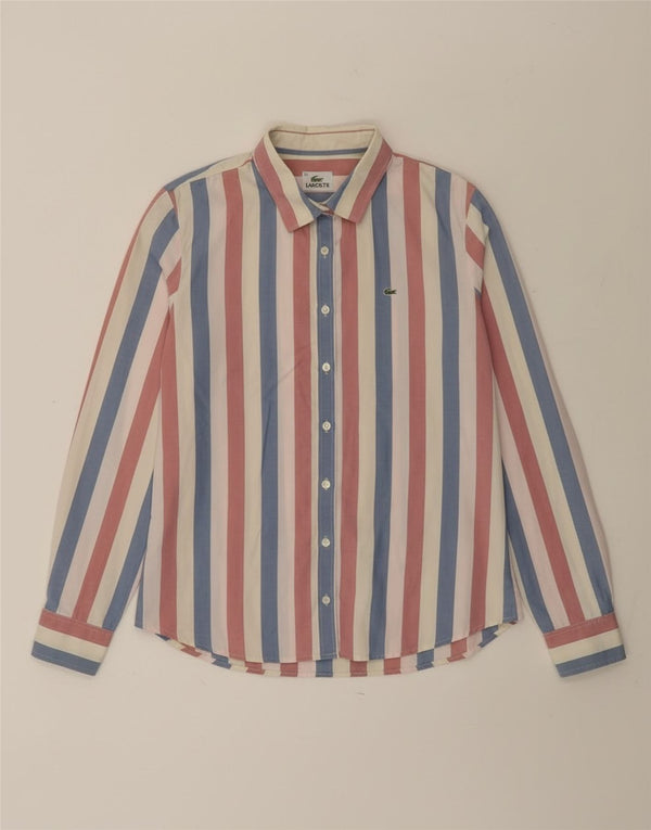 Lacoste Damen-Hemd, Größe 42, groß, mehrfarbig, gestreift, Baumwolle