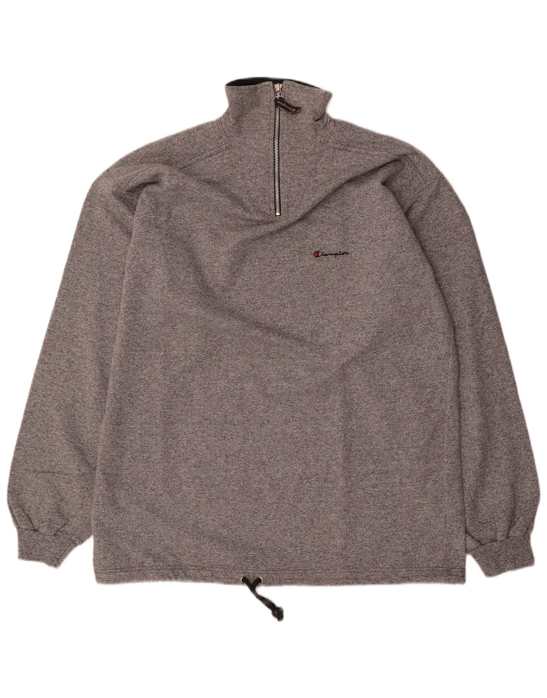 Champion Herren-Sweatshirt mit Reißverschluss, 2XL, graue Baumwolle