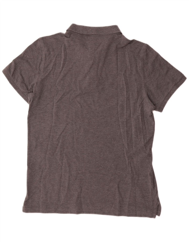 Gant Herren-Poloshirt mit normaler Passform, XL, graue Baumwolle