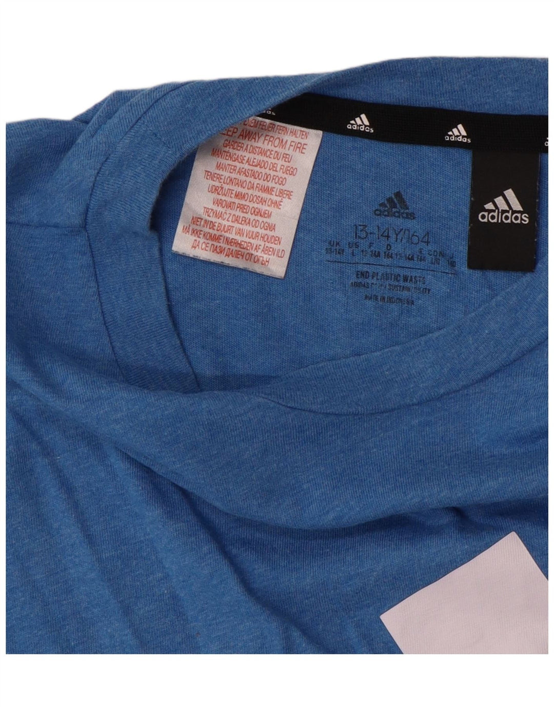 ADIDAS Jungen Grafik T-Shirt Top 13-14 Jahre Blau