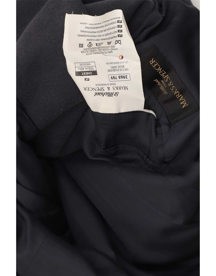 Marks & Spencer Herren St. Michael Blazer Jacke UK 40 Mittel Marineblau