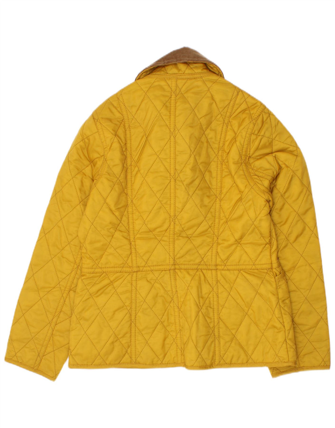 Barbour Steppjacke für Mädchen, 5–6 Jahre, klein, gelbes Colourblock-Polyamid